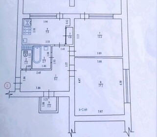 2-комн. вторичка, 57 м<sup>2</sup>, поверх 1/5